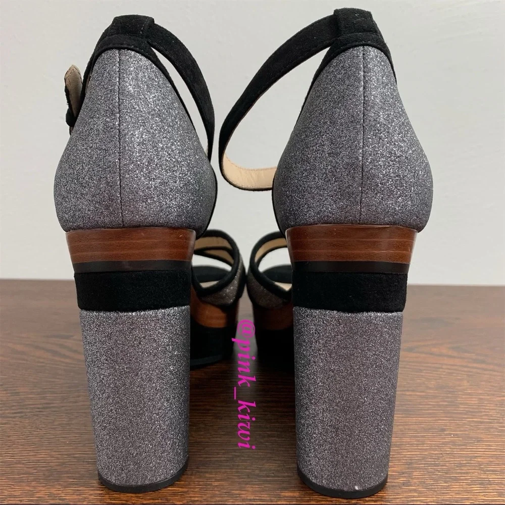 Botkier Paloma Color Block Ankle Strap Sandal